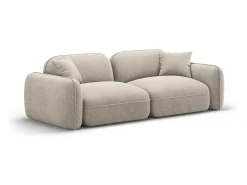 CXL by Christian Lacroix - Sofá modular "Lucien" 3 lugares em veludo bege escuro - 230x90x70cm