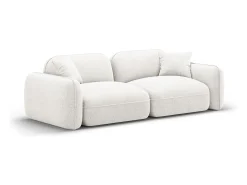 CXL by Christian Lacroix - Sofá modular "Lucien" 3 lugares em veludo marfim - 230x90x70cm