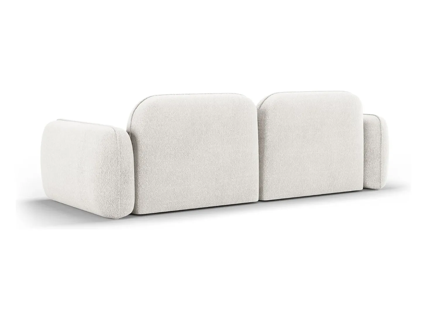 CXL by Christian Lacroix - Sofá modular "Lucien" 3 lugares em veludo marfim - 230x90x70cm