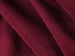 CXL by Christian Lacroix - Sofá de canto esquerdo "Charles" 3 lugares em veludo vermelho - 186x180x69cm
