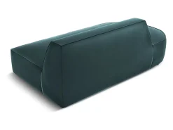 CXL by Christian Lacroix - Sofá modular virado para a esquerda "Charles" 2 lugares em veludo azul - 181x93x69cm