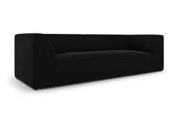 CXL by Christian Lacroix - Sofá "Charles" 3 lugares em veludo preto - 232x92x69cm