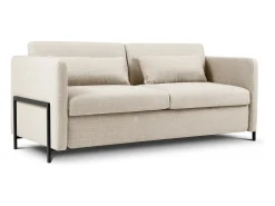 CXL by Christian Lacroix - Sofá-cama "Yanis" 2 lugares em tecido estrutural bege - 182x102x80cm