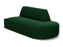 CXL by Christian Lacroix - Sofá modular direito "Charles" 2 lugares em veludo verde - 181x93x69cm