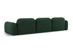 CXL by Christian Lacroix - Sofá modular de canto direito "Lucien" 4 lugares em veludo verde - 320x165x70cm