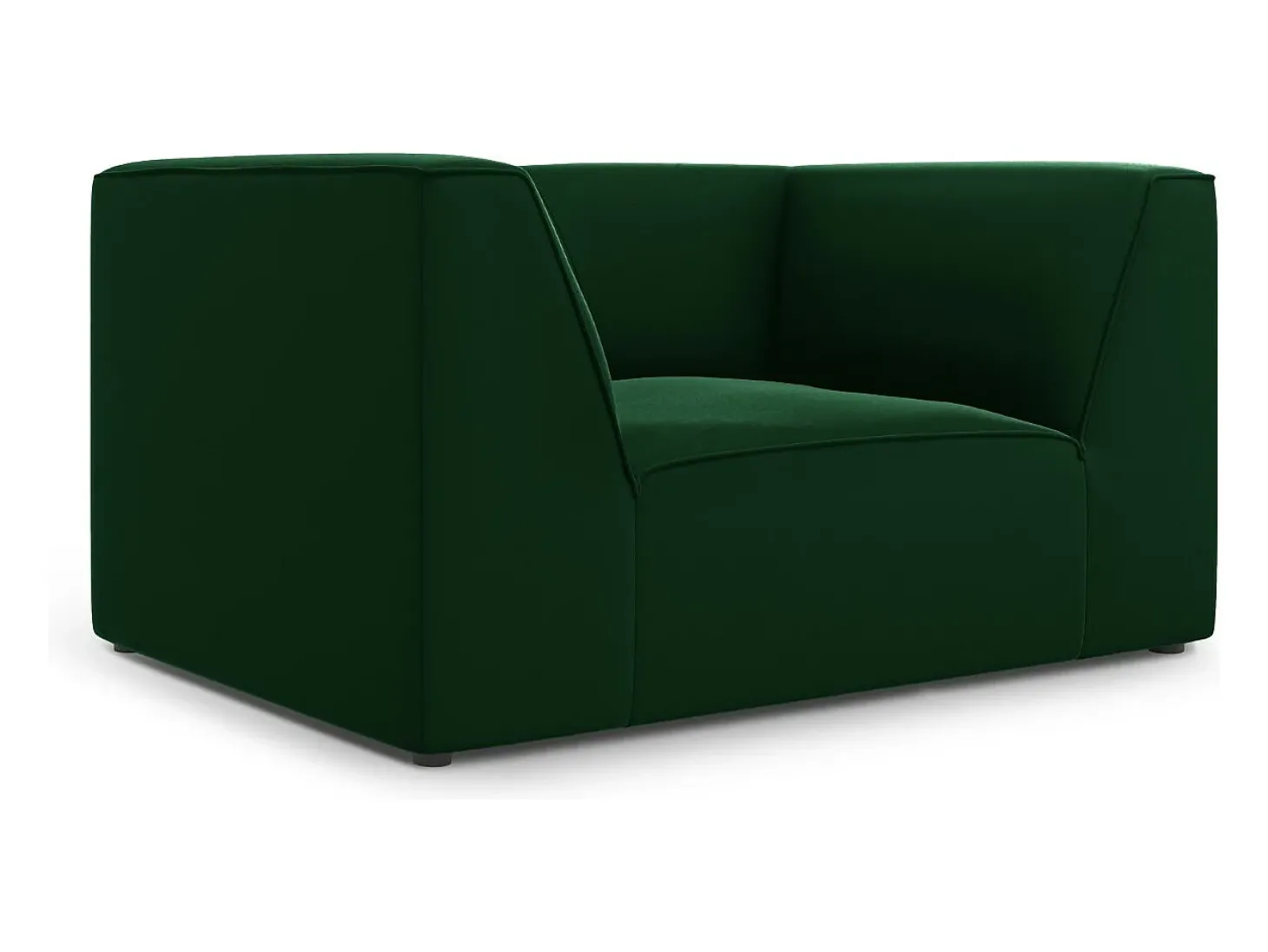 CXL by Christian Lacroix - Poltrona "Charles" em veludo verde - 120x92x69cm