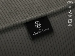 CXL by Christian Lacroix - Sofá panorâmico "Tendance" 5 lugares em veludo cotelê cinza escuro - 344x170x72cm