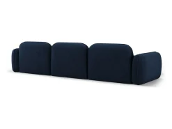 CXL by Christian Lacroix - Sofá modular de canto esquerdo "Lucien" 4 lugares em veludo azul escuro - 320x165x70cm