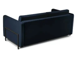 CXL by Christian Lacroix - Sofá-cama "Yanis" 2 lugares em veludo azul real - 182x102x80cm