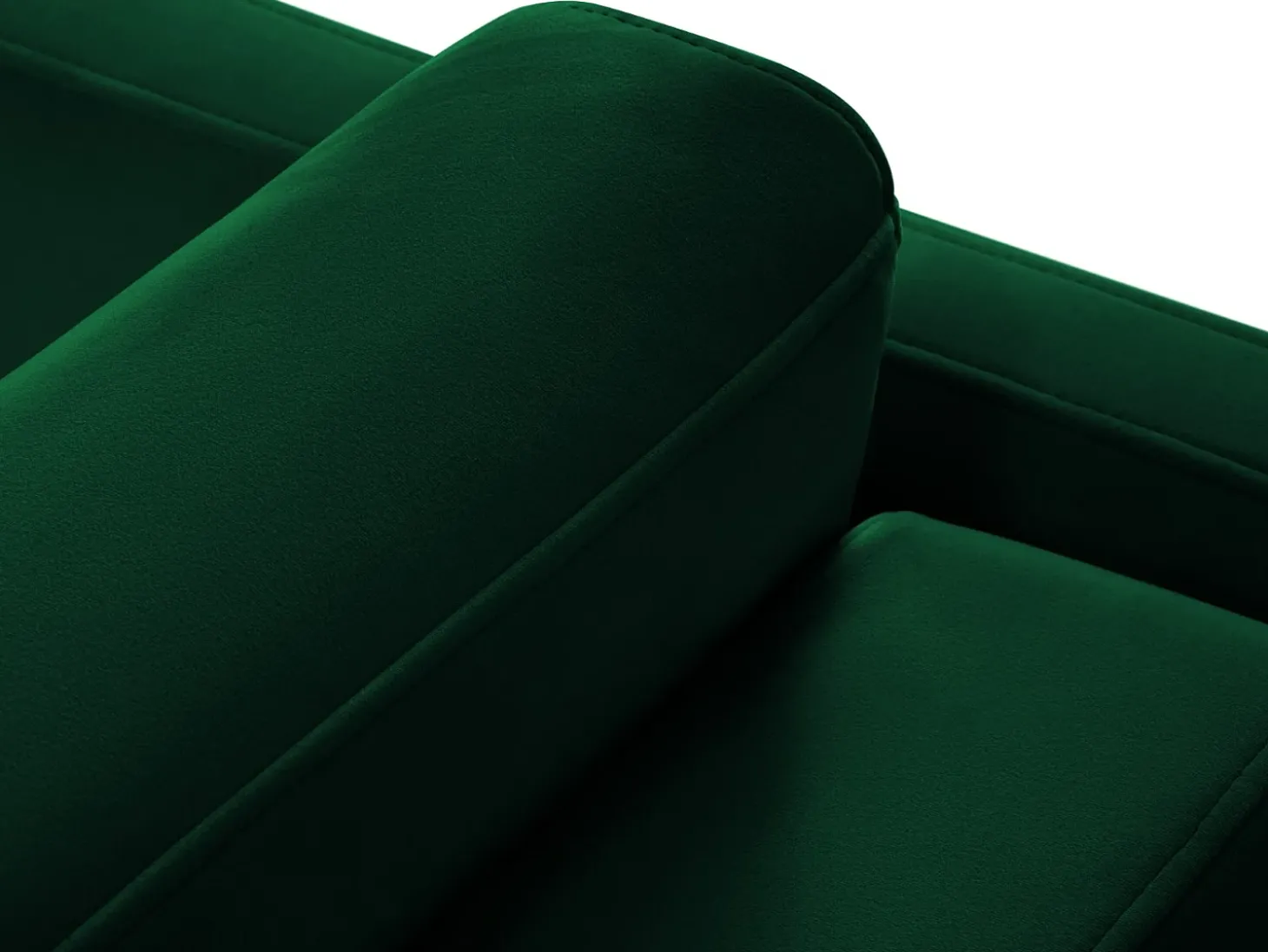 CXL by Christian Lacroix - Sofá-cama "Yanis" 2 lugares em veludo verde garrafa - 182x102x80cm