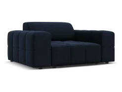 CXL by Christian Lacroix - Poltrona "Luc" em veludo azul escuro - 124x102x70cm