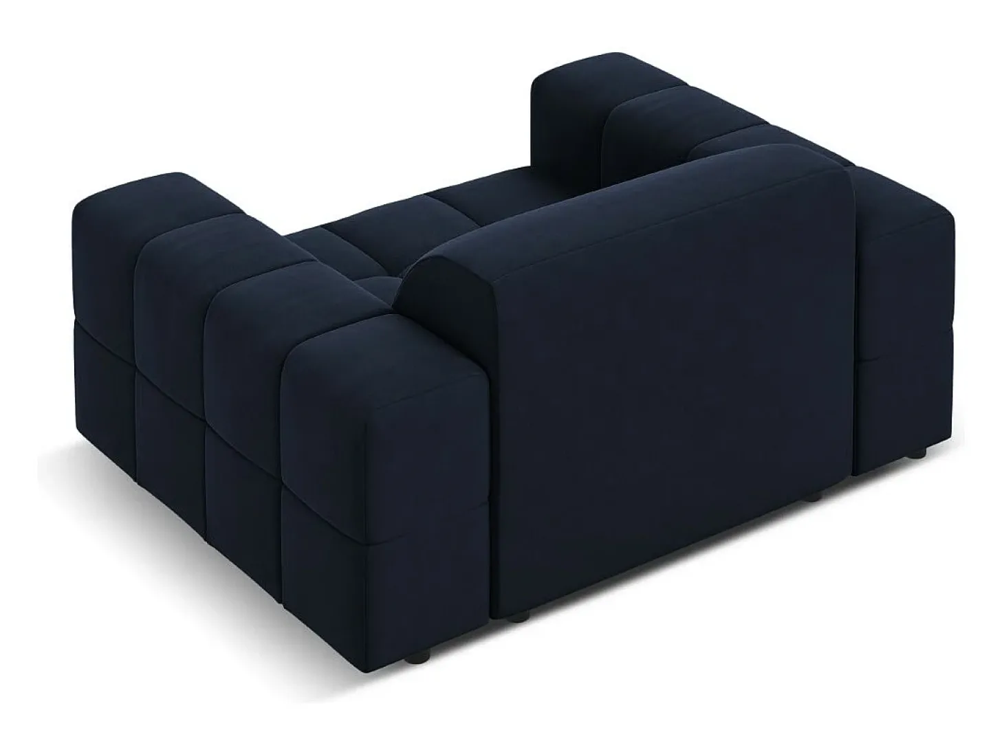 CXL by Christian Lacroix - Poltrona "Luc" em veludo azul escuro - 124x102x70cm