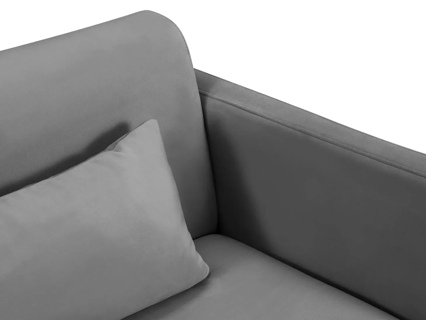 CXL by Christian Lacroix - Sofá-cama "Yanis" 2 lugares em veludo cinza escuro - 182x102x80cm