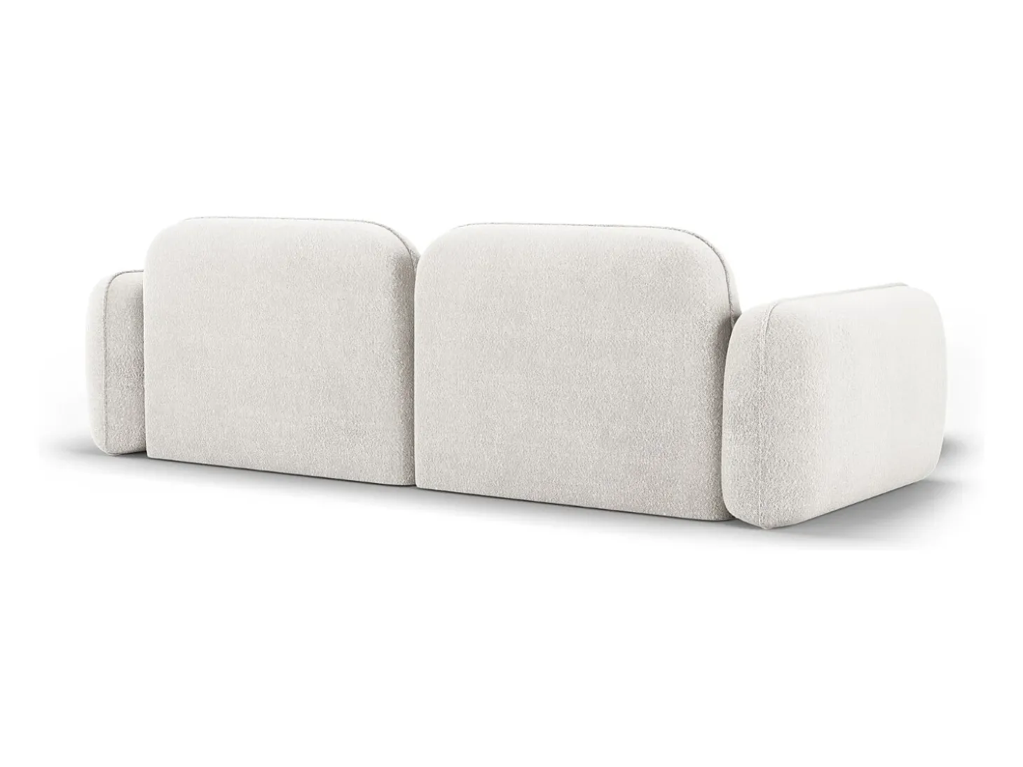 CXL by Christian Lacroix - Sofá modular de canto esquerdo "Lucien" 3 lugares em veludo marfim - 230x165x70cm