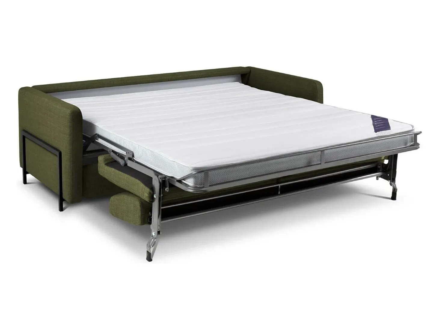 CXL by Christian Lacroix - Sofá-cama "Yanis" 3 lugares em tecido estrutural verde - 202x102x80cm
