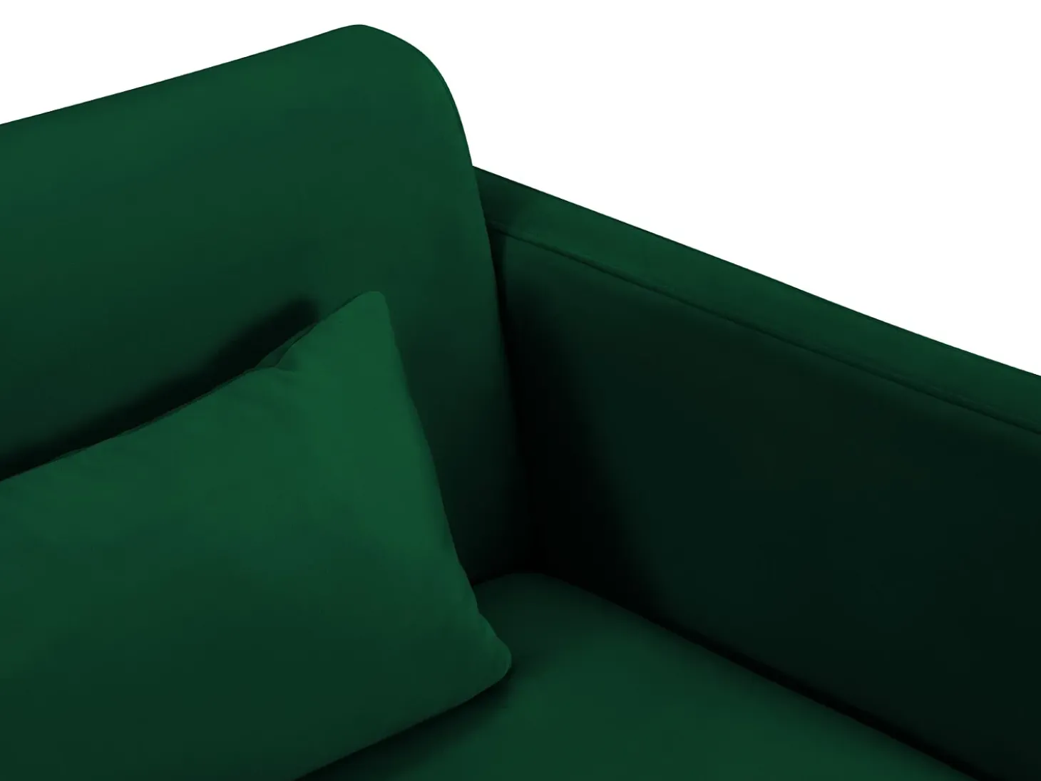 CXL by Christian Lacroix - Sofá-cama "Yanis" 3 lugares em veludo verde garrafa - 202x102x80cm