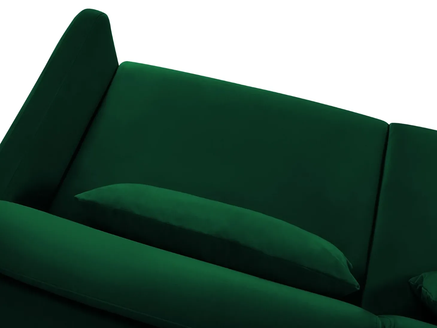 CXL by Christian Lacroix - Sofá-cama "Yanis" 3 lugares em veludo verde garrafa - 202x102x80cm