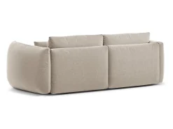 CXL by Christian Lacroix - Sofá modular "Maurie" 3 lugares em tecido chenille bege claro - 224x107x90cm