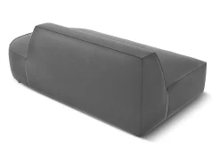 CXL by Christian Lacroix - Sofá modular direito "Charles" 2 lugares em veludo cinza escuro - 181x93x69cm