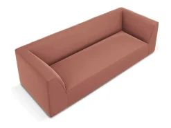 CXL by Christian Lacroix - Sofá "Charles" 3 lugares em veludo rosa - 232x92x69cm