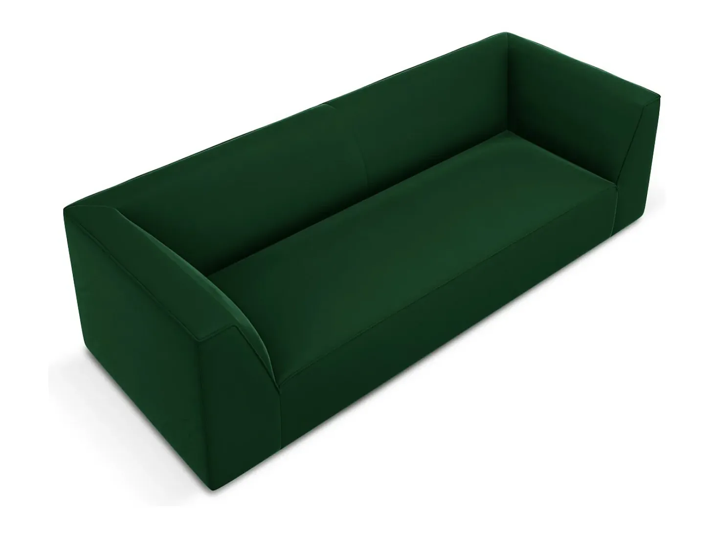 CXL by Christian Lacroix - Sofá "Charles" 3 lugares em veludo verde - 232x92x69cm