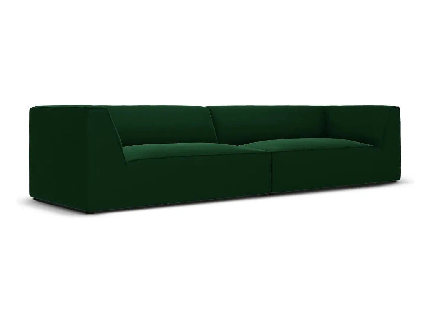 CXL by Christian Lacroix - Sofá "Charles" 4 lugares em veludo verde - 302x93x69cm