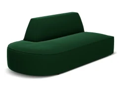 CXL by Christian Lacroix - Sofá modular virado para a esquerda "Charles" 2 lugares em veludo verde - 181x93x69cm