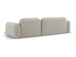 CXL by Christian Lacroix - Sofá modular de canto direito "Lucien" 4 lugares em veludo bege claro - 275x165x70cm