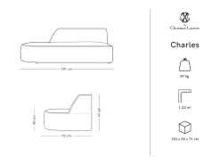 CXL by Christian Lacroix - Sofá modular virado para a esquerda