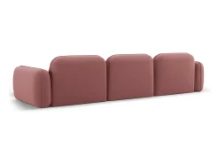 CXL by Christian Lacroix - Sofá modular de canto direito "Lucien" 4 lugares em veludo salmão - 320x165x70cm