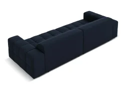 CXL by Christian Lacroix - Sofá "Luc" 4 lugares em veludo azul escuro - 244x102x70cm