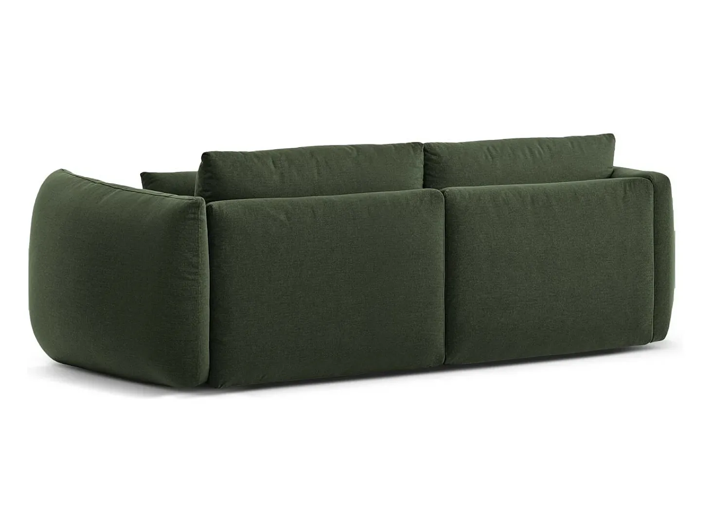 CXL by Christian Lacroix - Sofá modular "Maurie" 3 lugares em tecido chenille verde musgo - 224x107x90cm