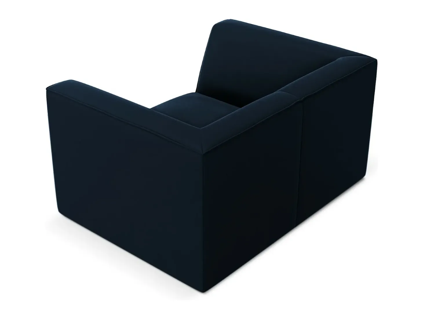 CXL by Christian Lacroix - Poltrona "Charles" em veludo azul escuro - 120x92x69cm