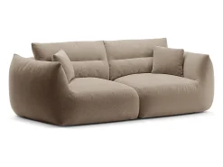 CXL by Christian Lacroix - Sofá modular "Maurie" 3 lugares em tecido chenille areia - 224x107x90cm