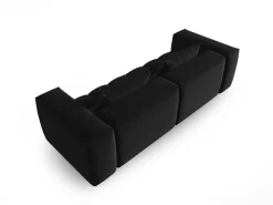 CXL by Christian Lacroix - Sofá modular "Lorella" 3 lugares em veludo preto - 230x85x70cm