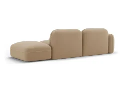 CXL by Christian Lacroix - Sofá modular direito "Lucien" 3 lugares em veludo areia - 295x90x70cm