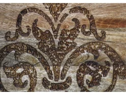 Damask | Mesa de apoio com 1 porta em castanho