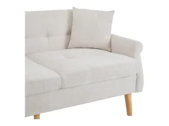 Design moderno, móveis estofados, sofá duplo, sofá estofado com almofadas grossas, bege