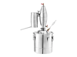 Destilador de Álcool SucceBuy Alambique 30 L Inox Kit de Fabricação Caseira, Destilador de Moonshine em Aço Inoxidável, Kit de Cerveja Artesanal Caseira