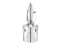 Destilador de Álcool SucceBuy 50L Destilador de Água e Álcool Moonshine Still, Prata