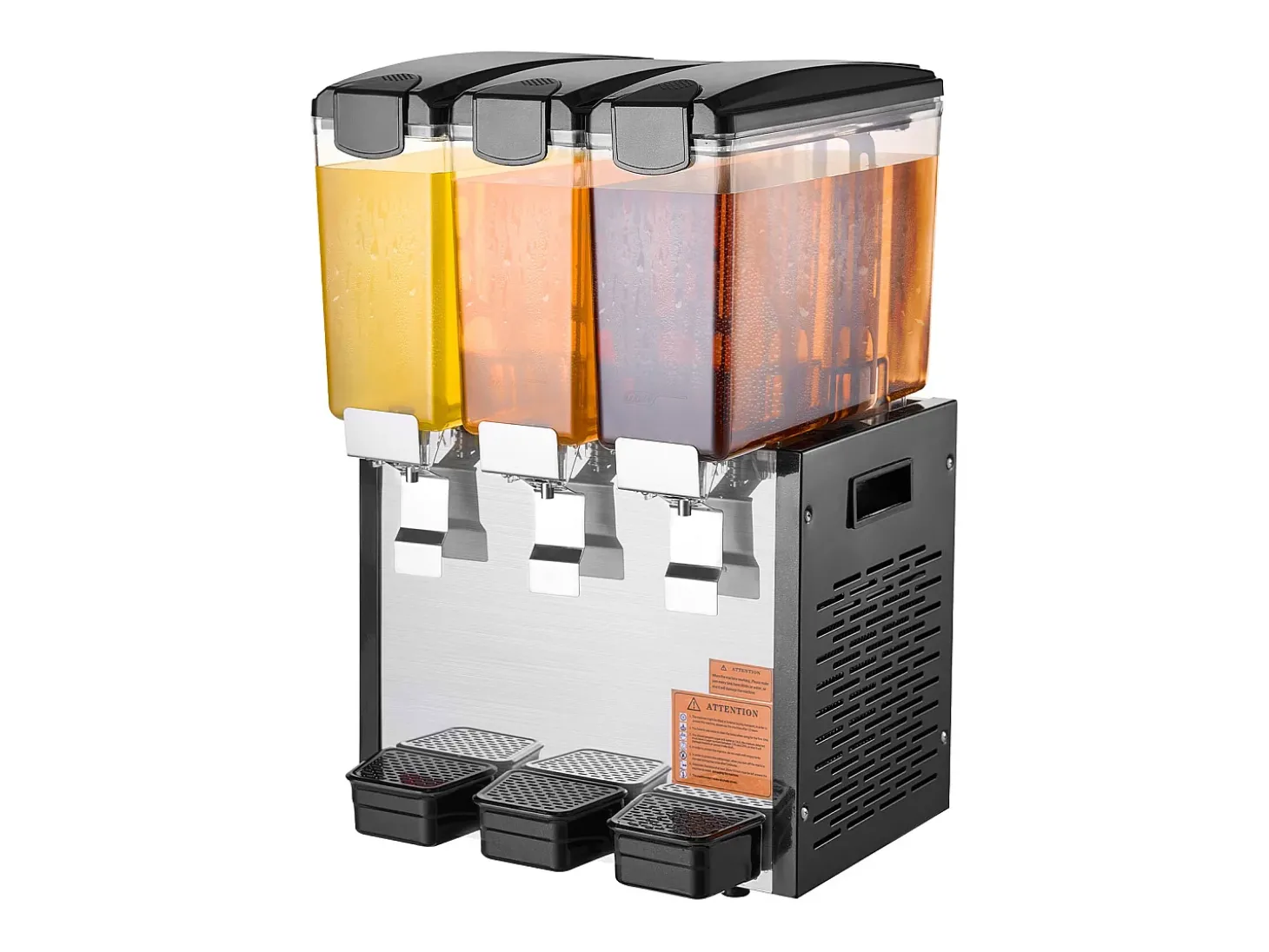 Distribuidor de Bebidas Comerciais SucceBuy 10 L x 3 Reservatórios Distribuidor de Bebidas Geladas e Sucos Frios