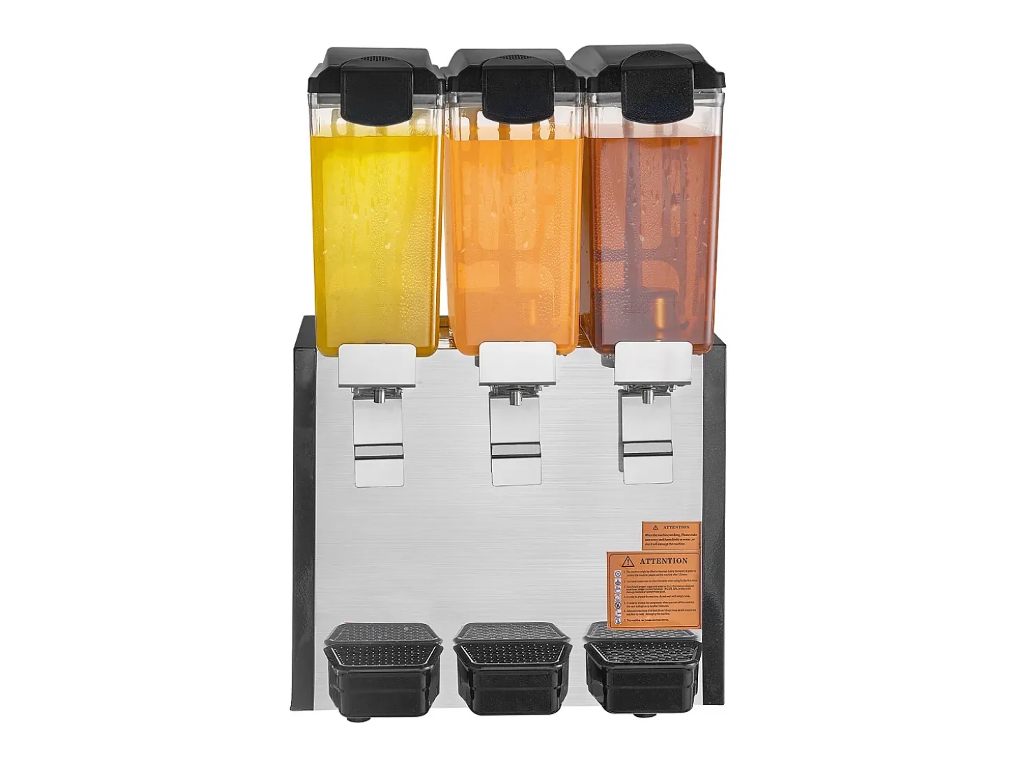Distribuidor de Bebidas Comerciais SucceBuy 10 L x 3 Reservatórios Distribuidor de Bebidas Geladas e Sucos Frios