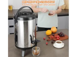 Distribuidor de Bebidas, SucceBuy 7,6 L Distribuidor de Bebidas Isolado em Aço Inoxidável