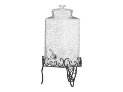 Distribuidor de Bebidas SucceBuy, Grande Capacidade de 10 L, Fonte de Água em Vidro, Distribuição de Água, Sumo, Limonada, Chá Gelado, para Café