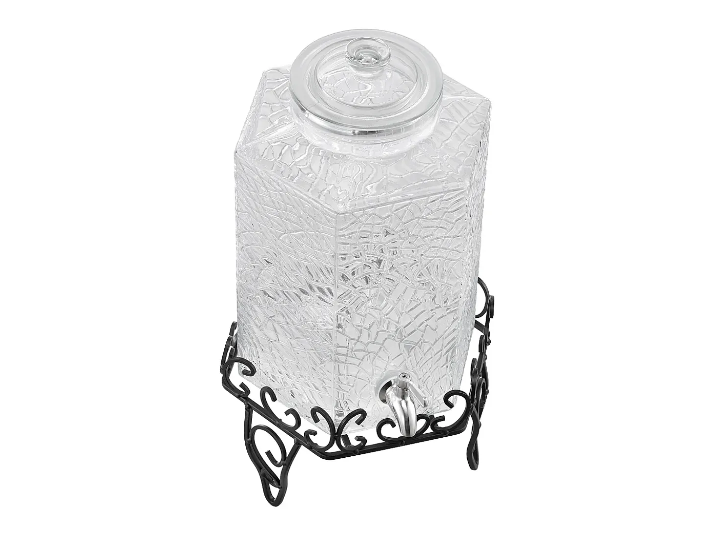 Distribuidor de Bebidas SucceBuy, Grande Capacidade de 10 L, Fonte de Água em Vidro, Distribuição de Água, Sumo, Limonada, Chá Gelado, para Café