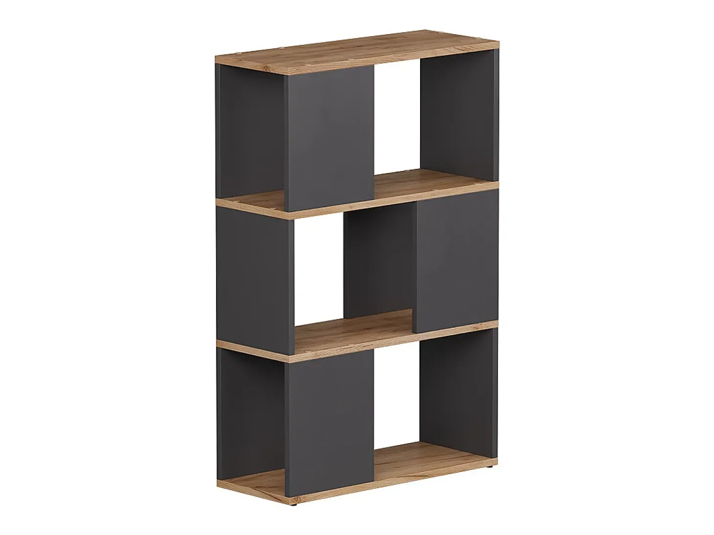 Divisória de ambiente carvalho antracite/goldkraft 60x24x94 eneos