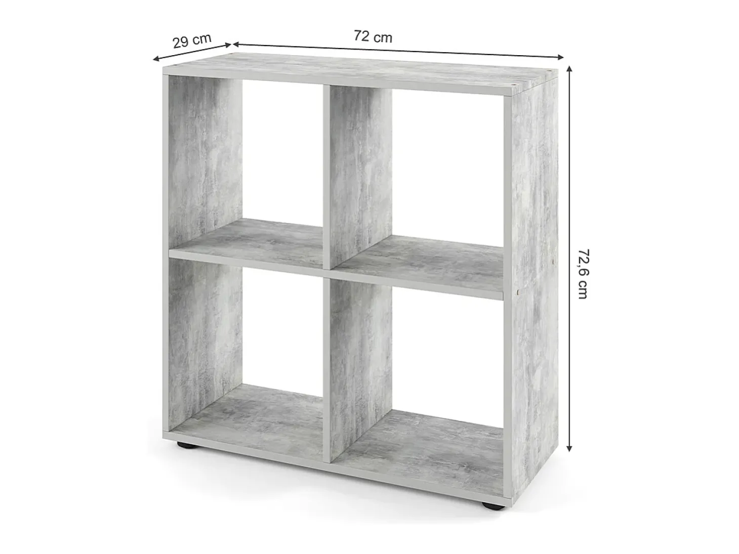 Divisória de sala betão 72.6x29x72 tetra