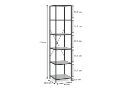 Divisória de sala betão 40x39.5x174 fyrk