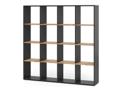Divisória de sala carvalho antracite/goldkraft 142.4x29x143 karree