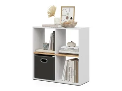 Divisória de sala carvalho branco/dourado 72x29x72.6 tetra